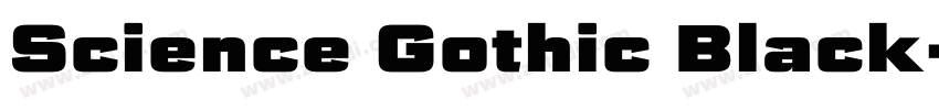 Science Gothic Black字体转换 Science Gothic Black字体转换